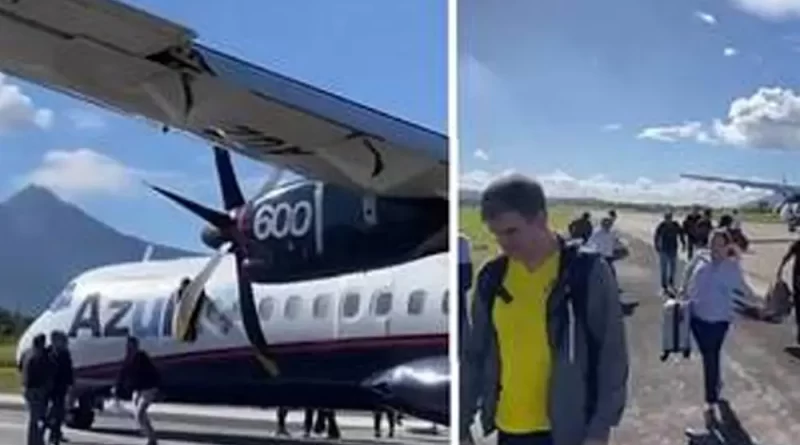 Avião faz pouso de emergência em aeroporto de Minas Geais após alarme de incêndio