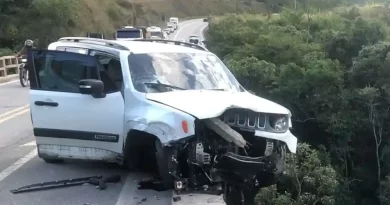 Família quase despenca de ponte ao desviar de buraco na BR-265