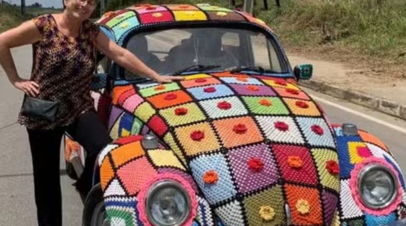 Crochê sobre rodas: o fusca que mudou a vida de uma artesã